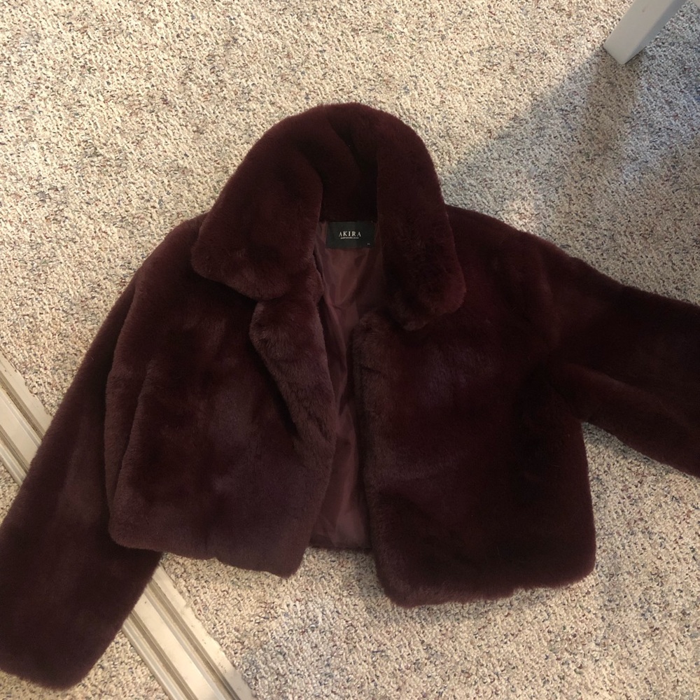 Akira plush fur coat